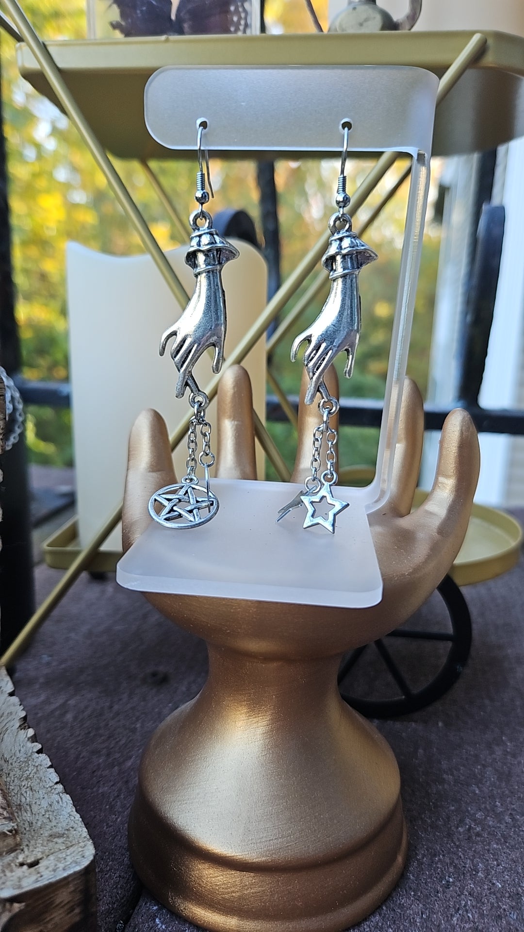 Partner approved earring bronze hands