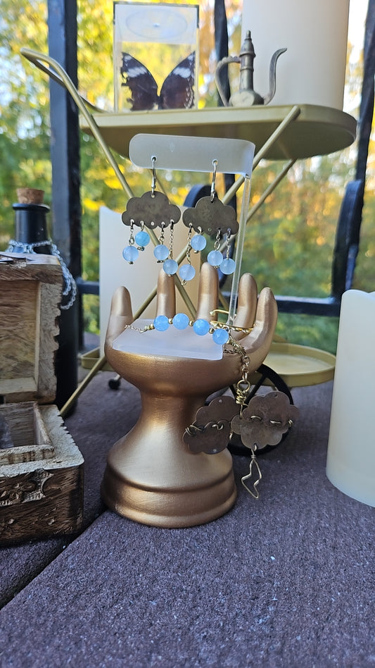 Brass Rain Cloud set